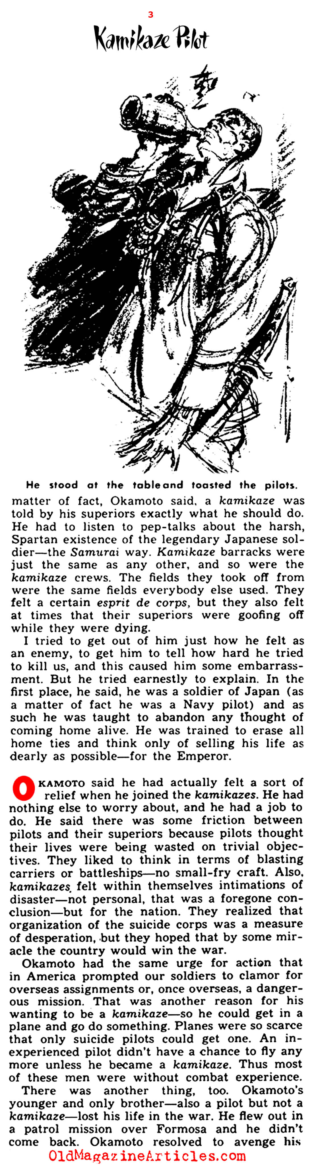 An Interview with a Kamikaze Pilot  (Yank Magazine, 1945)